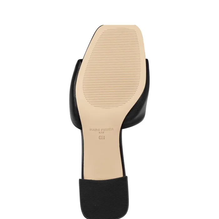 Women Nombra Block Heel Slide Sandal Black Marc Fisher Mules and Slides