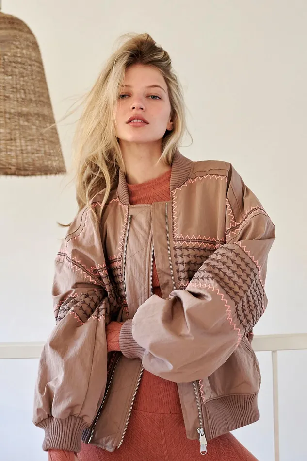 Women Outerwear Free People Bird039s Eye View Jacket Doe Skin