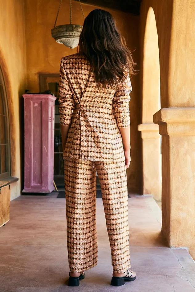 Women Pants Free People Grecia Suit Espresso Multi