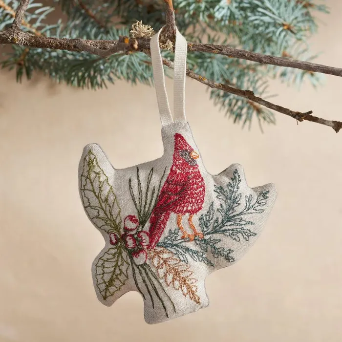 Women Perched Cardinal Ornament Cardinal Red Sundance Catalog Seasonal