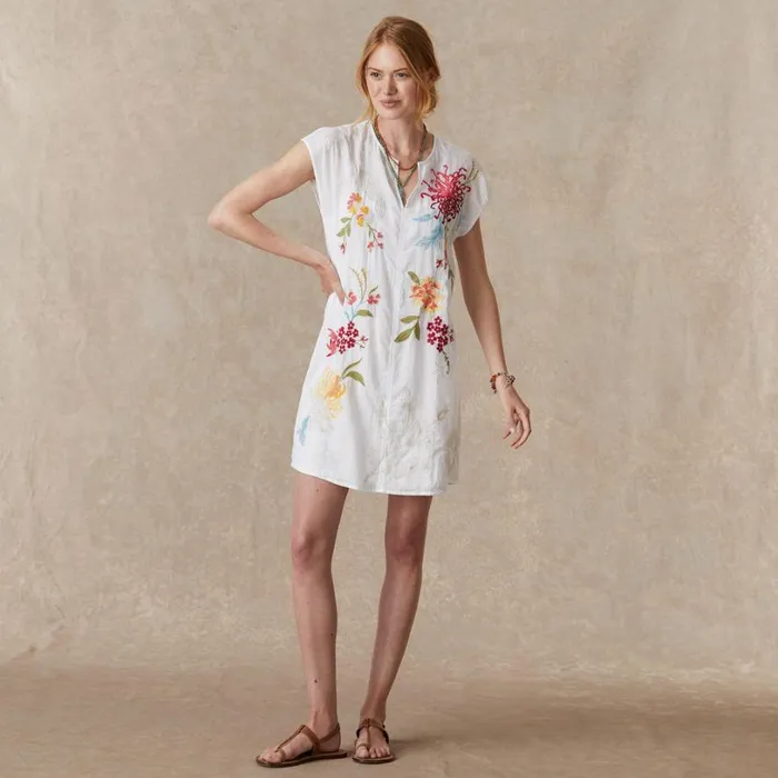 Women Playa Dress White Sundance Catalog Dresses and Jumpsuits