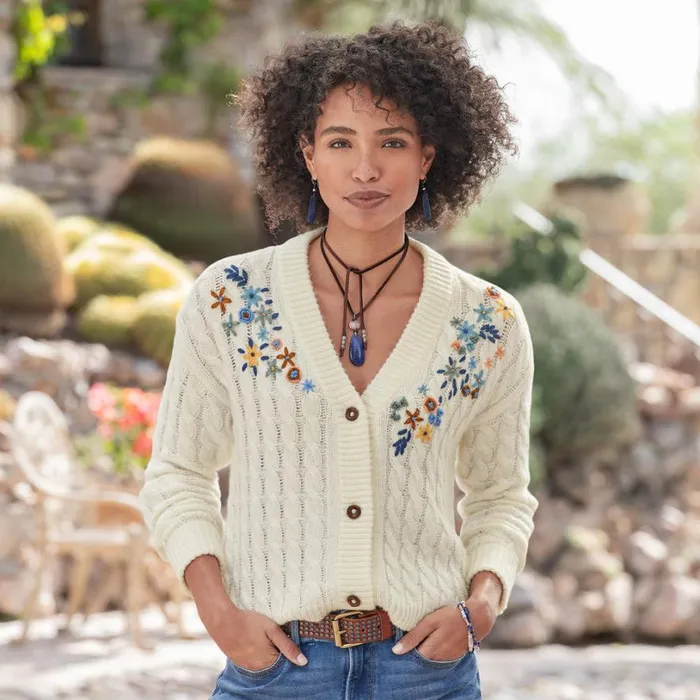 Women Pocket Of Posies Cardigan Strawberry Sundance Catalog Sweaters Women Pocket Of Posies Cardigan Strawberry Sundance Catalog Sweaters