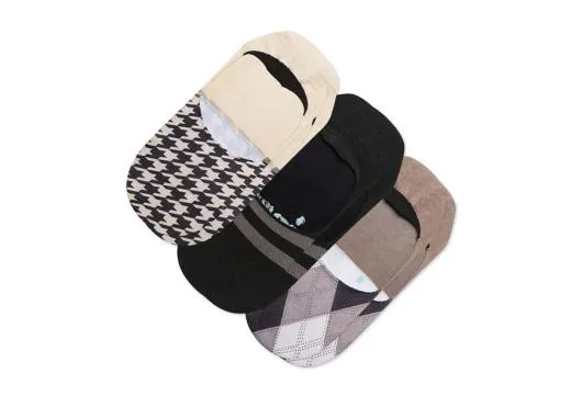 Women Preppy Plaid No Show Socks 3Pack Multi Preppy Print TOMS Socks