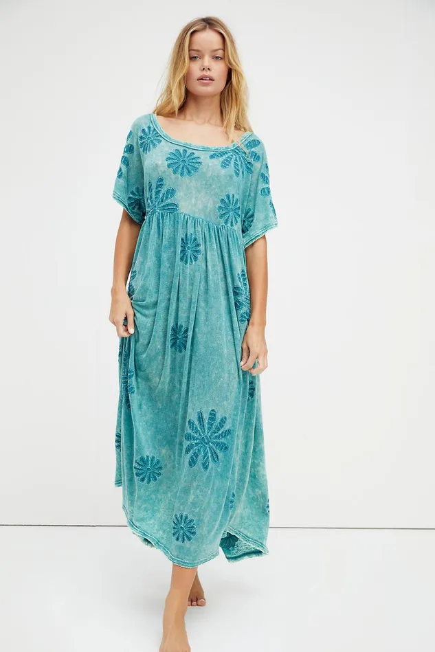 Women Printed Dresses Free People Blooming Tee Dress Mountain Majesty