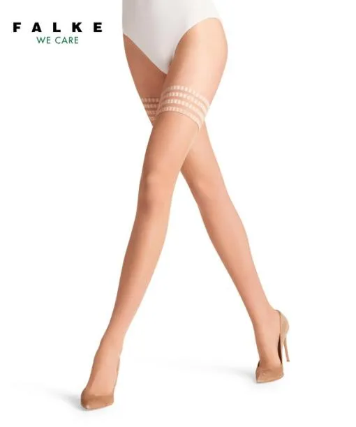 Women Pure Matt 20 DEN Women Stay Ups Powder FALKE Thigh Highs