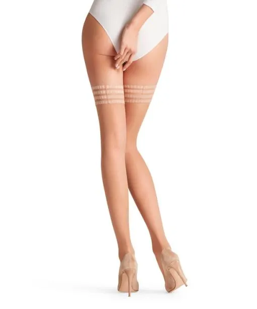 Women Pure Matt 20 DEN Women Stay Ups Powder FALKE Thigh Highs