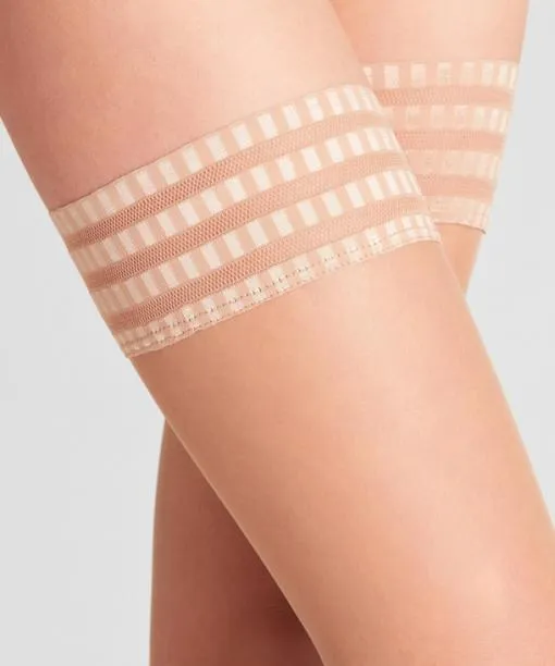Women Pure Matt 20 DEN Women Stay Ups Powder FALKE Thigh Highs