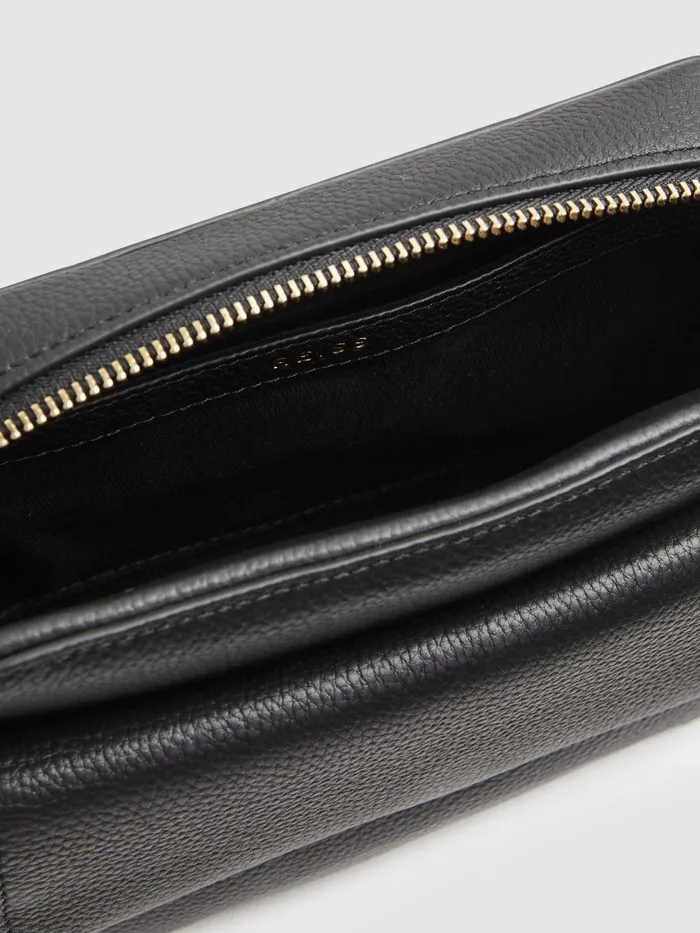 Women Reiss Bags Clea Leather Crossbody Bag Black