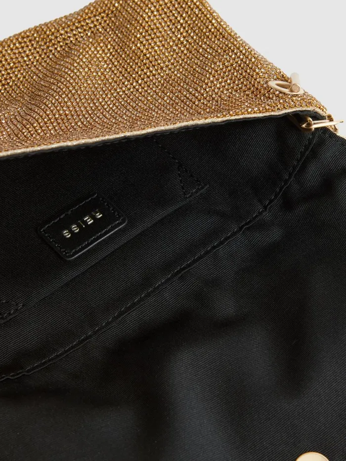 Women Reiss Bags Soho Embellished Shoulder Bag Bronze