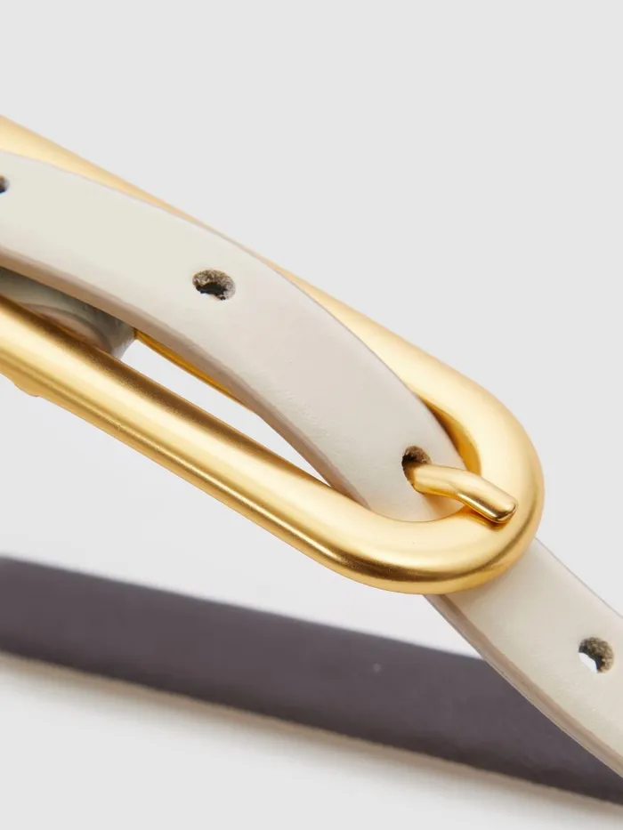 Women Reiss Belts Chaya Elongated Buck Belt Off White