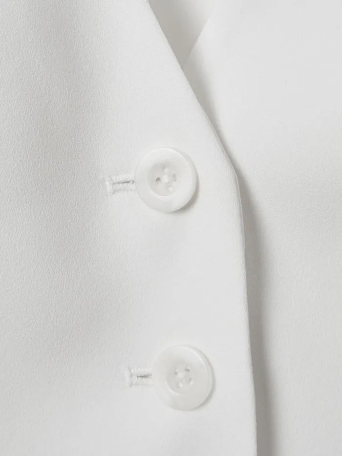 Women Reiss Brands Single Breasted Waistcoat Ivory
