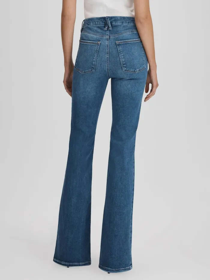 Women Reiss Jeans American Good American Always Fits Flared Jeans Indigo