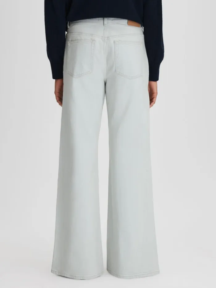 Women Reiss Jeans Maize Flared Side Seam Jeans Light Blue
