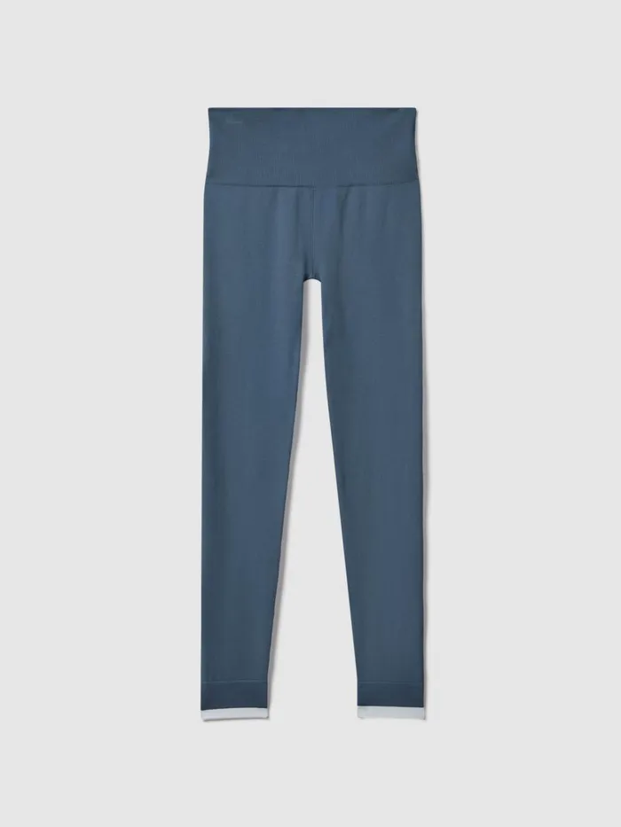Women Reiss Pants Upside High Rise Leggings Blue