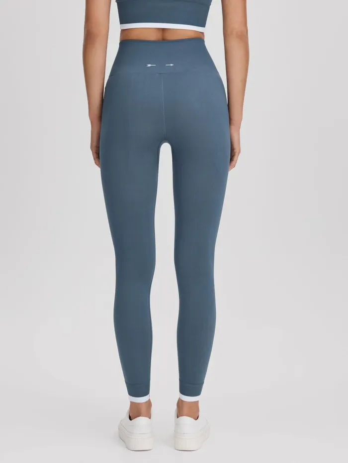 Women Reiss Pants Upside High Rise Leggings Blue
