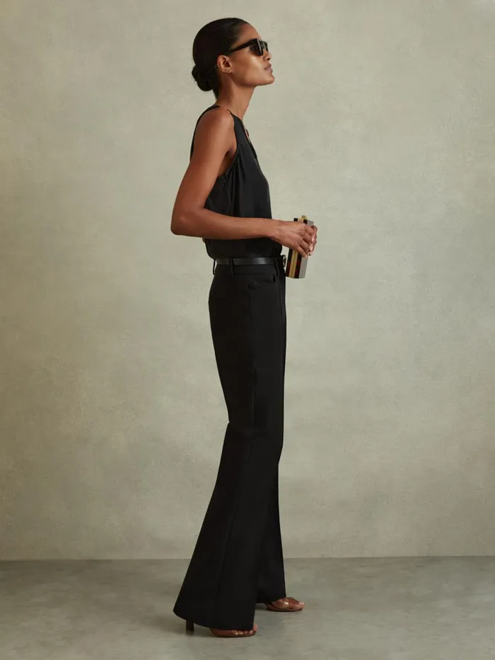 Women Reiss Suits and Tailoring Gabi Flared Suit Trousers Black