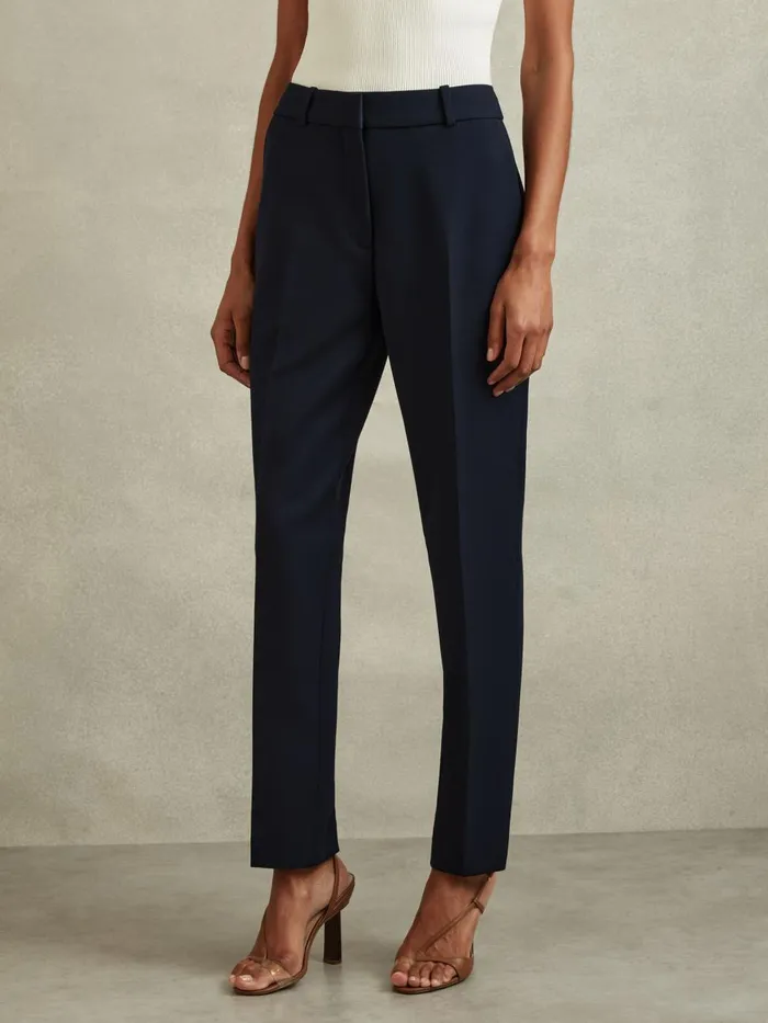 Women Reiss Suits and Tailoring Gabi Slim Fit Suit Trousers Navy