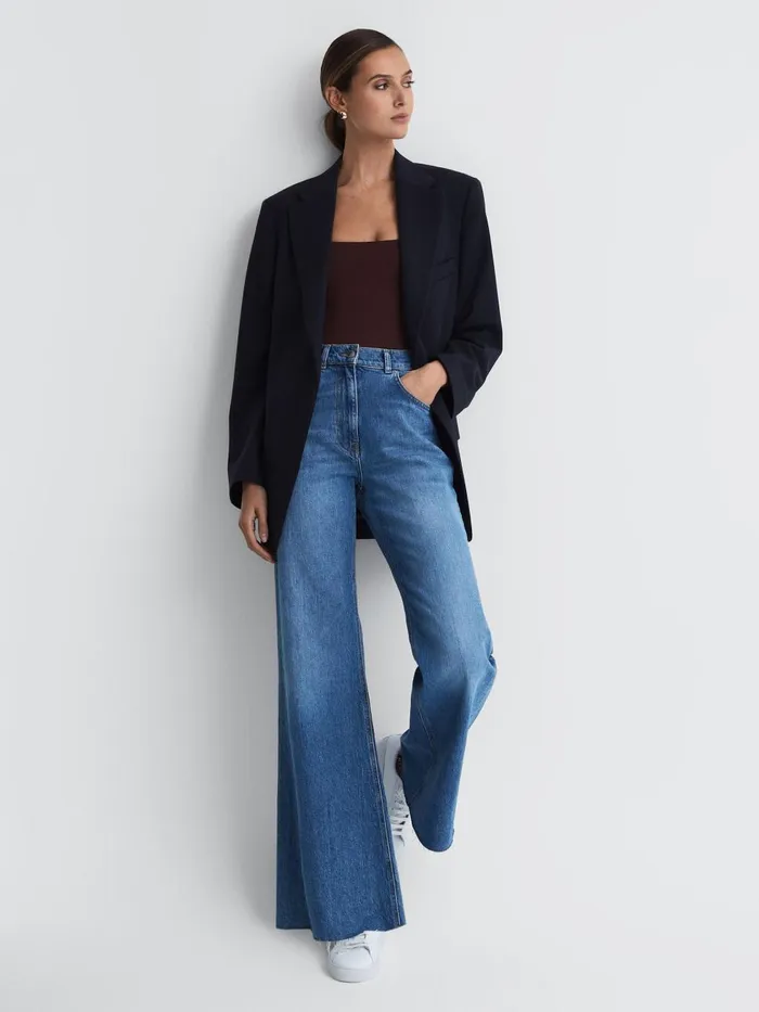 Women Reiss Tops American Square Neck Thong Bodysuit Malbec