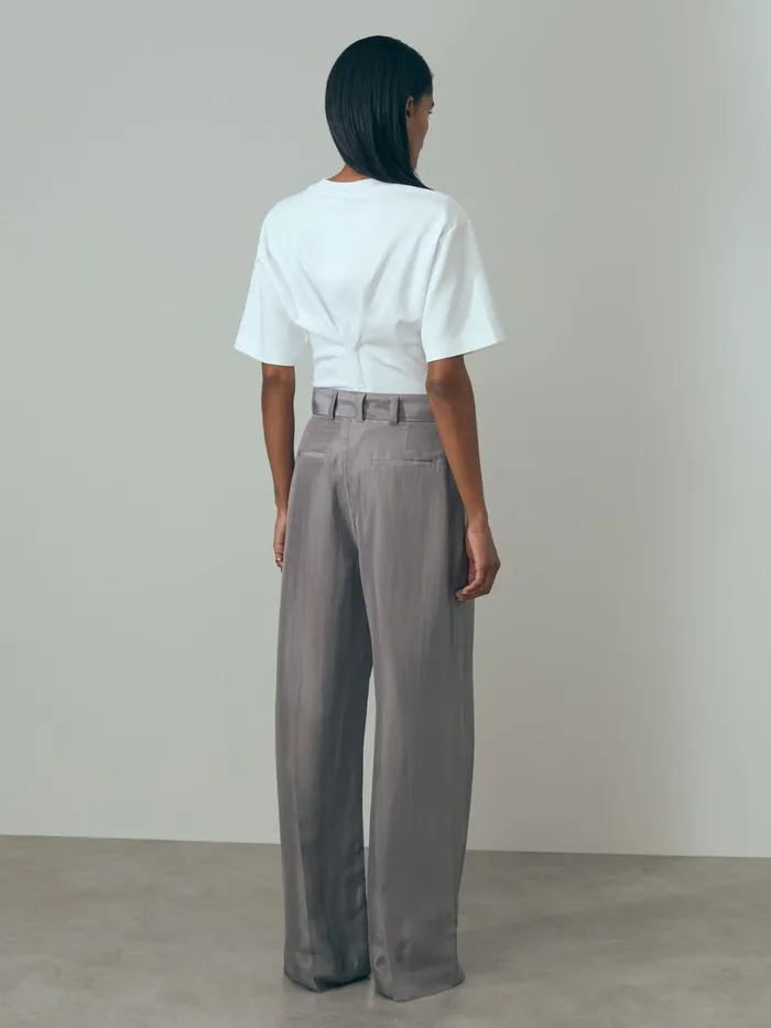 Women Reiss Tops Corset Detail TShirt White