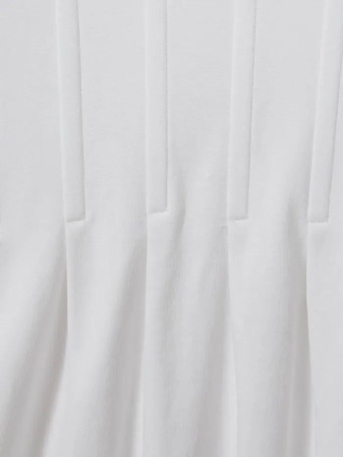 Women Reiss Tops Corset Detail TShirt White