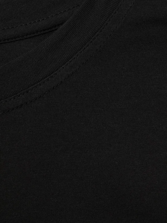Women Reiss Tops Morgan Cotton Capped Sleeve TShirt Black