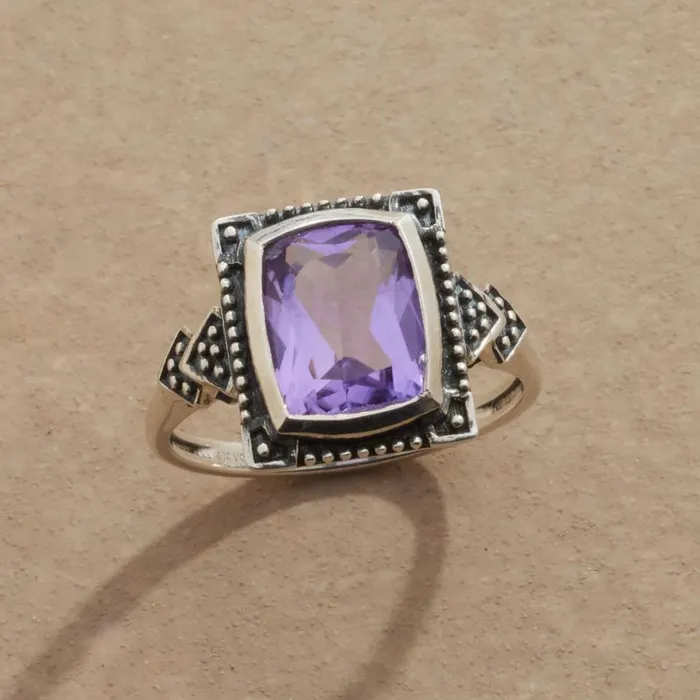 Women Renee Amethyst Ring Sundance Catalog Rings
