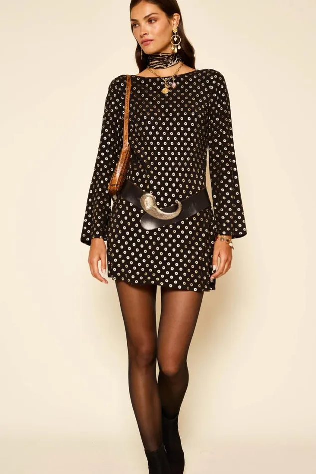 Women RIXO All Clothing Ridley Mini Dress Shibori Gold