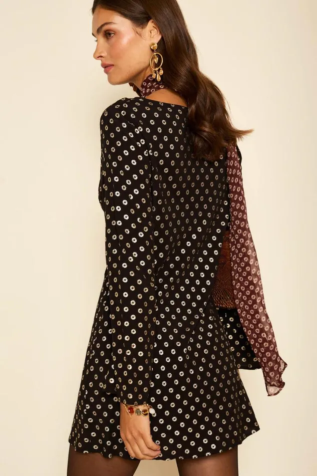 Women RIXO All Clothing Ridley Mini Dress Shibori Gold