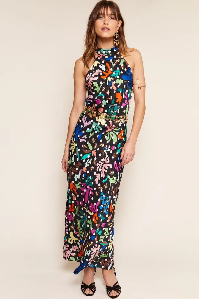Women RIXO All Clothing Savona Midi Dress Flora Dot Black
