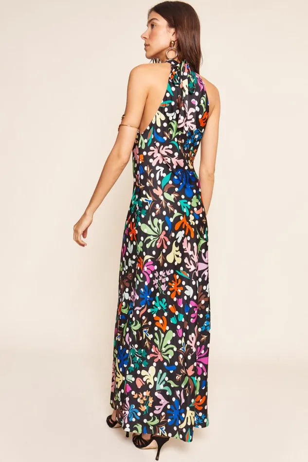 Women RIXO All Clothing Savona Midi Dress Flora Dot Black