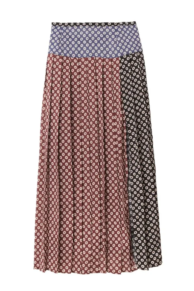 Women RIXO All Clothing Tina Midi Skirt Shibori Black
