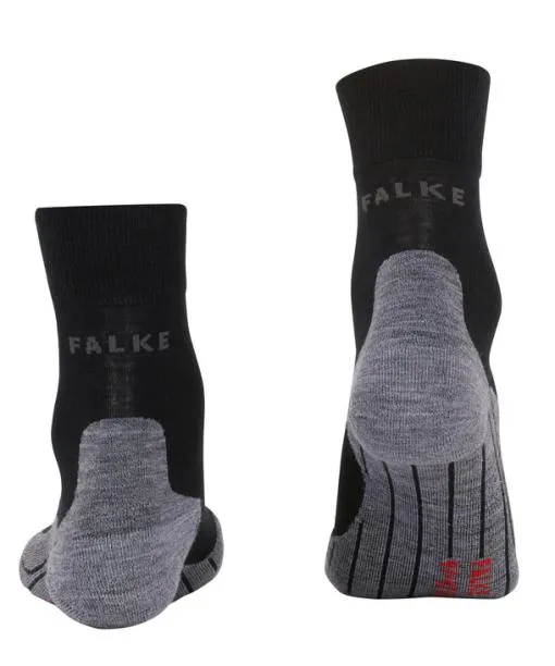 Women RU4 Endurance Wool Women Running Socks Black FALKE Running Socks