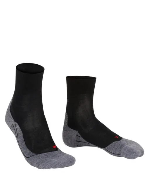 Women RU4 Endurance Wool Women Running Socks Black FALKE Running Socks