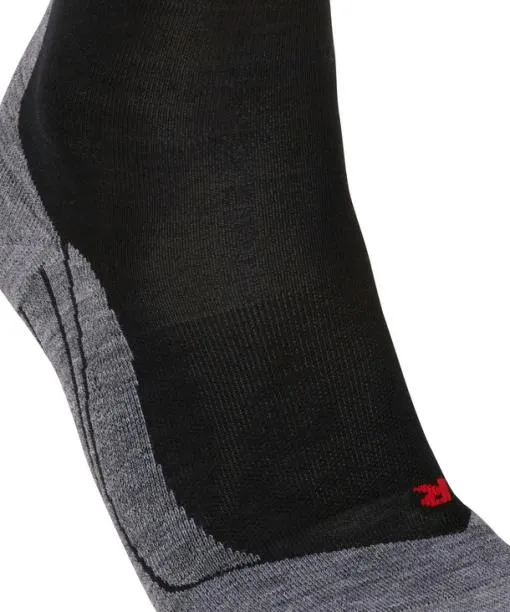 Women RU4 Endurance Wool Women Running Socks Black FALKE Running Socks
