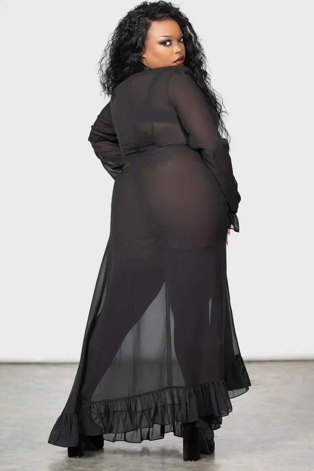 Women Shirt Killstar Miss Thumberlina Maxi Dress
