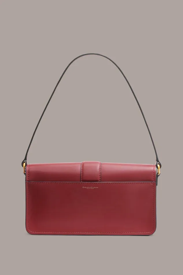 Women Shoulder And Hobo Bags Donna Karan VALLEY STREAM SHOULDER Claret