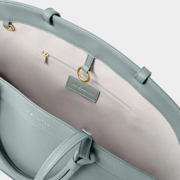 Women Shoulder Bags Katie Loxton Asha Tote Bag In Duck Egg Blue 8211 Vegan Leather