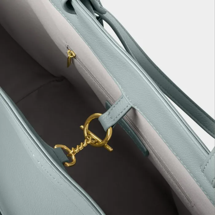 Women Shoulder Bags Katie Loxton Asha Tote Bag In Duck Egg Blue 8211 Vegan Leather
