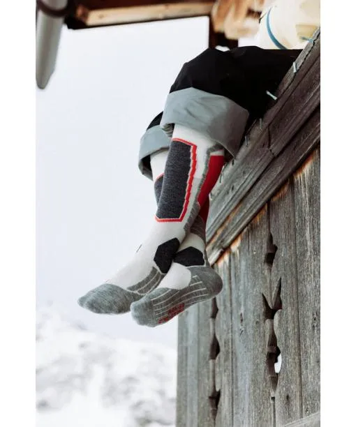 Women SK2 Intermediate Women Skiing Kneehigh Socks Black FALKE Ski Socks