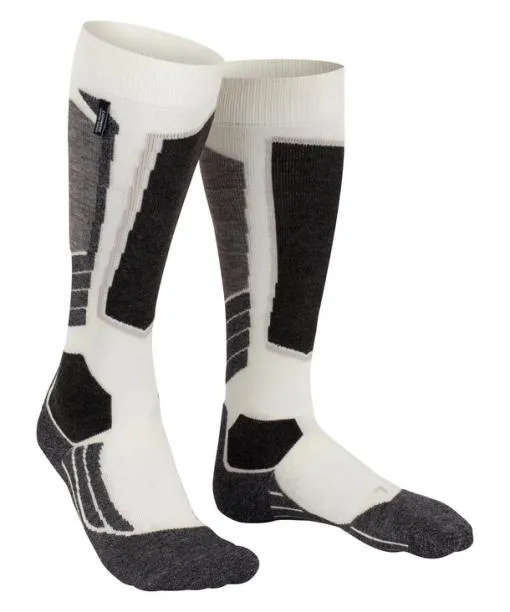 Women SK2 Intermediate Women Skiing Kneehigh Socks Woolwhite FALKE Ski Socks