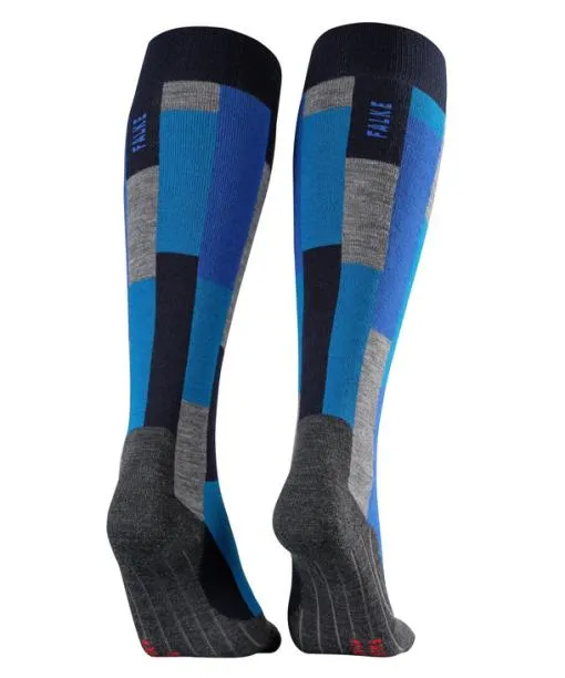 Women SK4 Brick Women Skiing Kneehigh Socks Marine FALKE Ski Socks