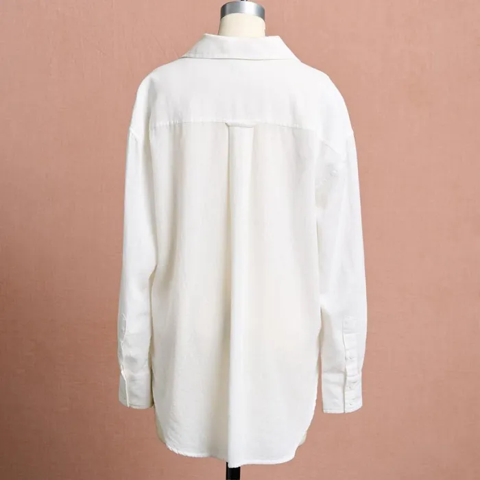 Women Skylar Ease Shirt White Sundance Catalog Tops Women Skylar Ease Shirt White Sundance Catalog Tops