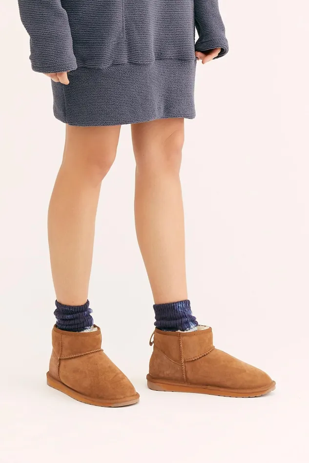 Women Slippers Free People EMU Stinger Micro Boots Chestnut