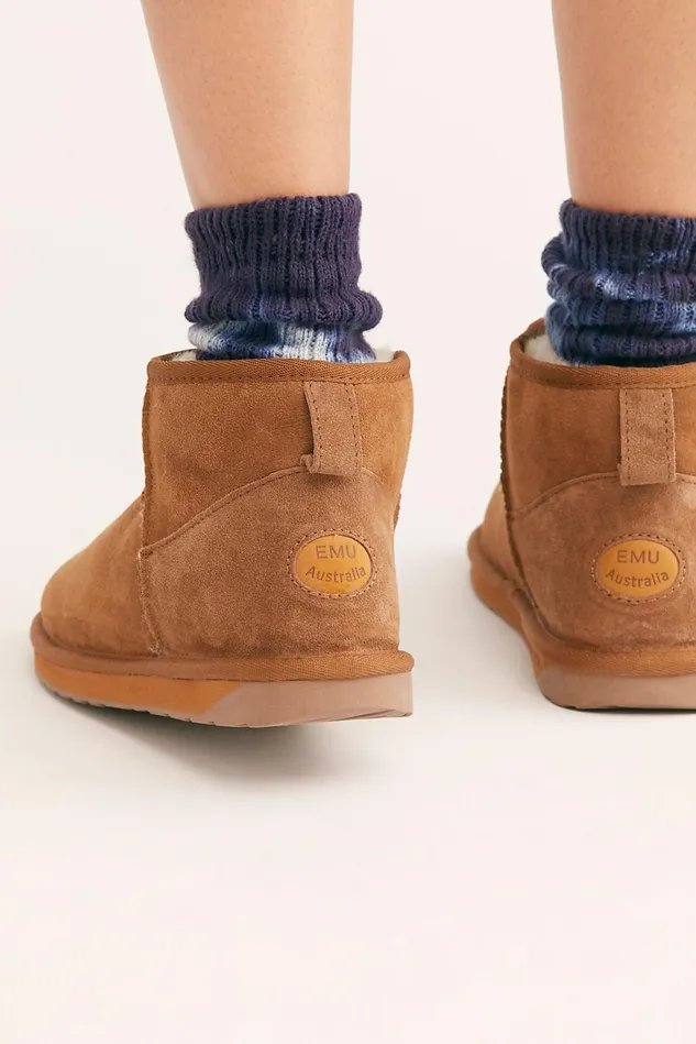 Women Slippers Free People EMU Stinger Micro Boots Chestnut