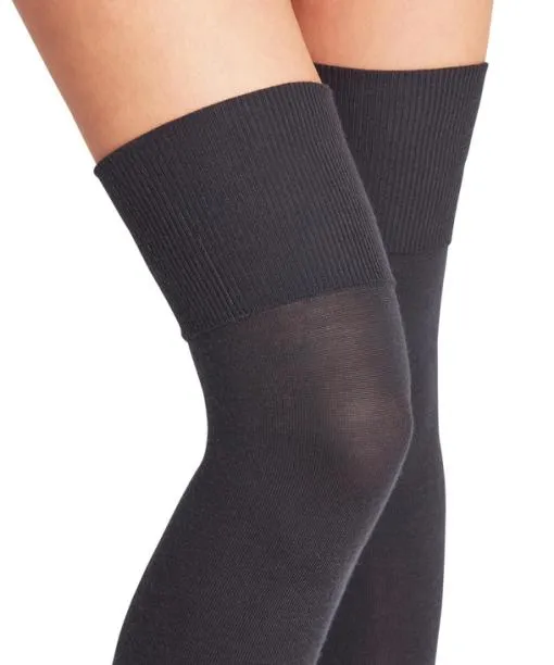 Women Softmerino Women Overknees Dark Navy FALKE Knee High Socks