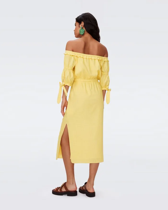 Women Sophia Dress Lemon DVF Dresses