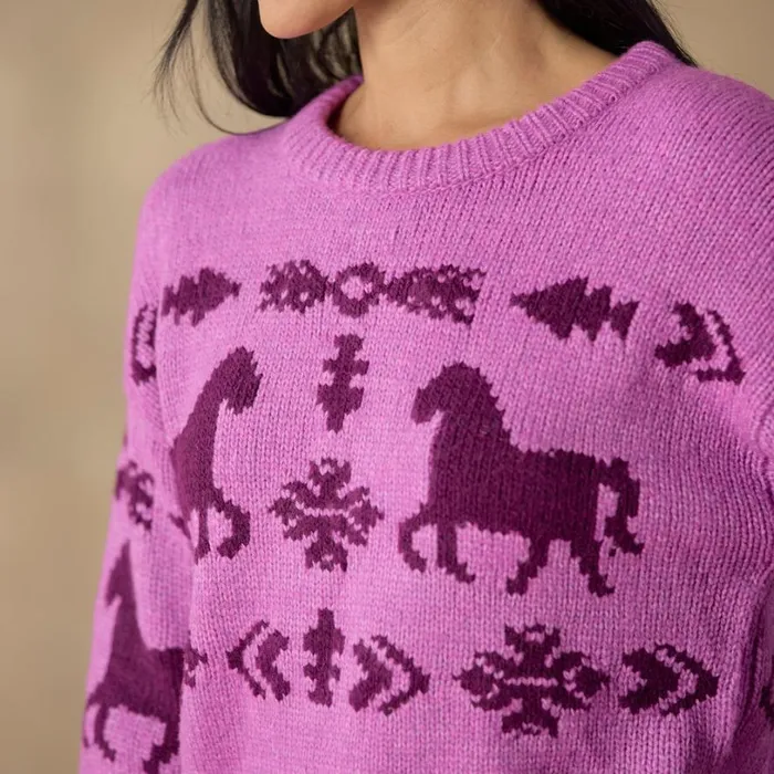 Women Spirited Horse Sweater Petite Charcoal Sundance Catalog Petite Styles Women Spirited Horse Sweater Petite Charcoal Sundance Catalog Petite Styles