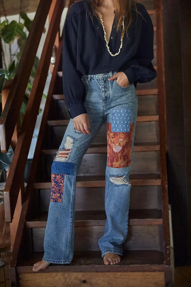 Women Statement Jeans Free People Belladonna Jean Orange Blossom