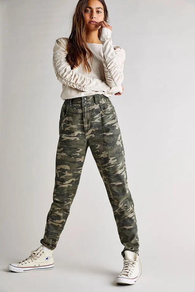 Women Statement Jeans Free People OneTeaspoon Pioneer Skinny Jeans Camo