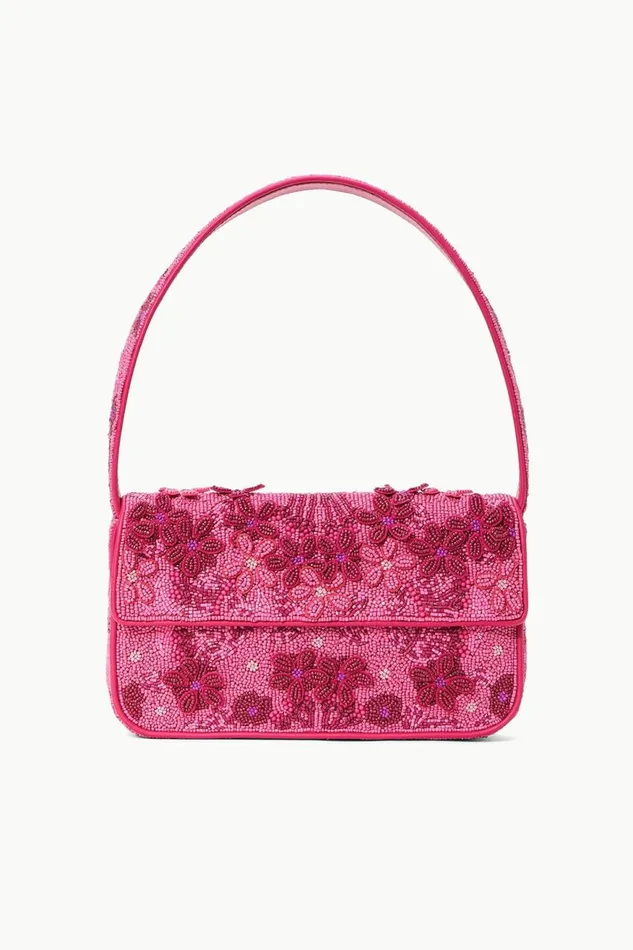Women STAUD Beaded TOMMY BEADED BAG BLOSSOM GARDEN PARTY
